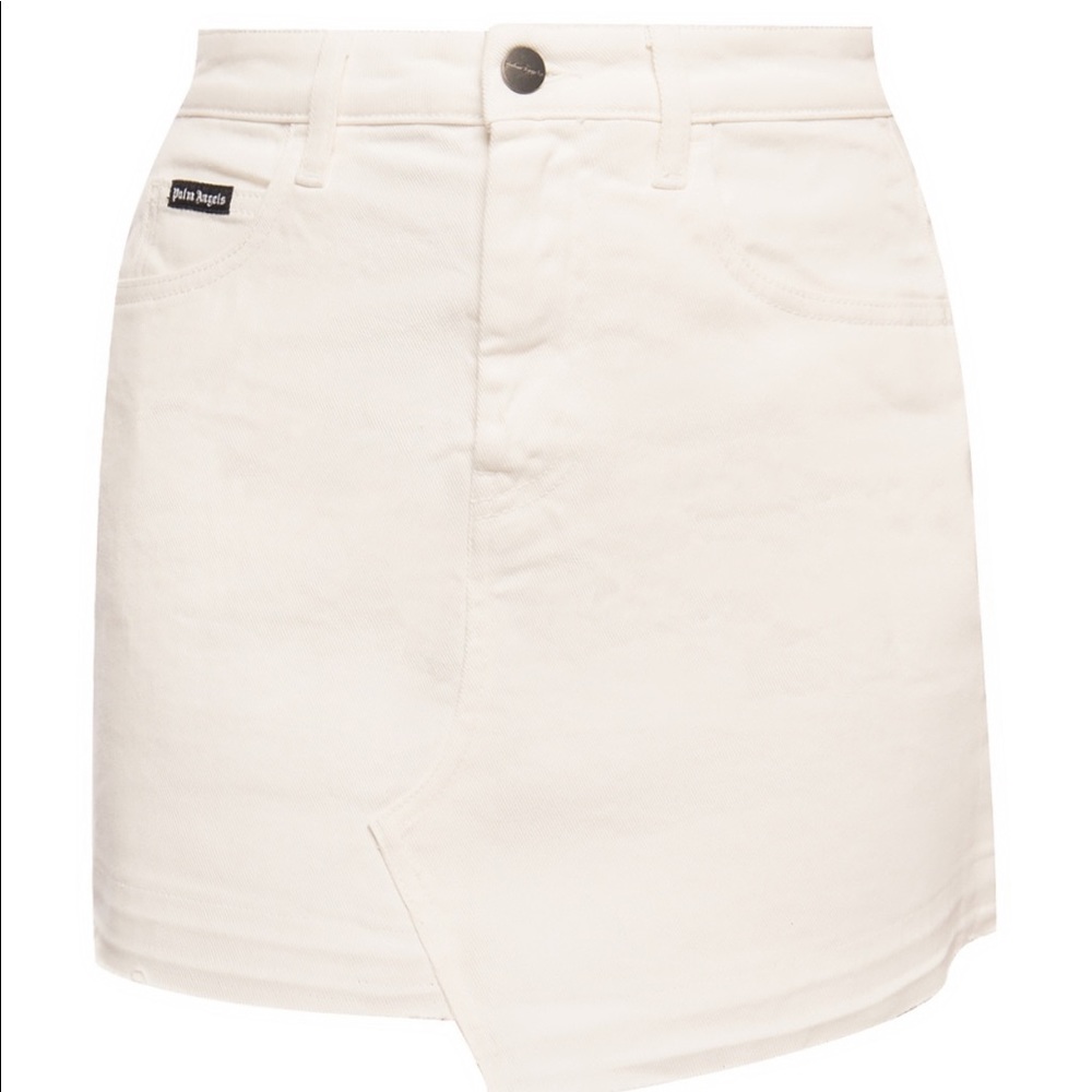 Palm angels denim mini skirt
